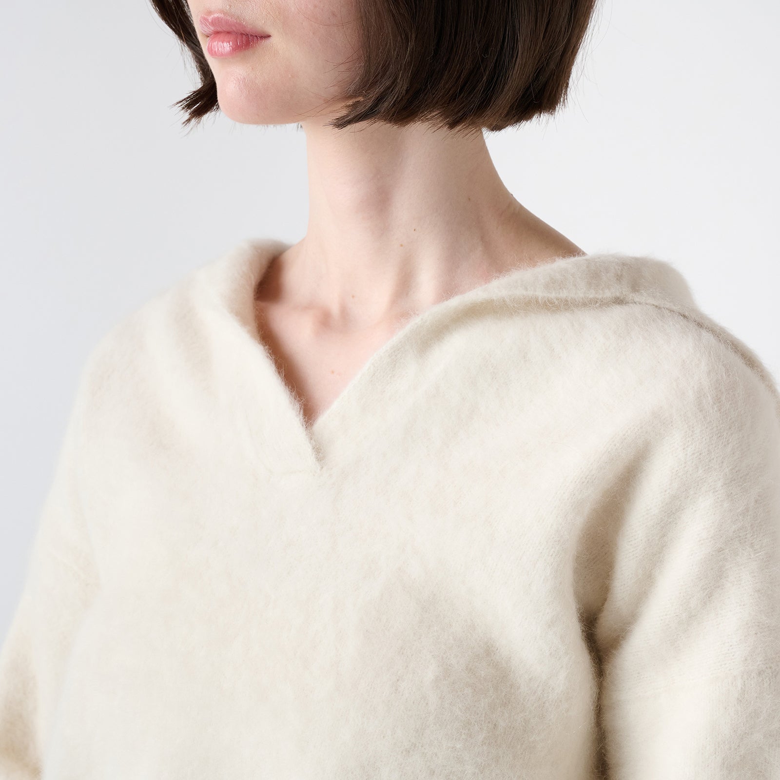 【Coming soon】fox cashmere skipper pullover（フォックスカシミヤ スキッパーニット）