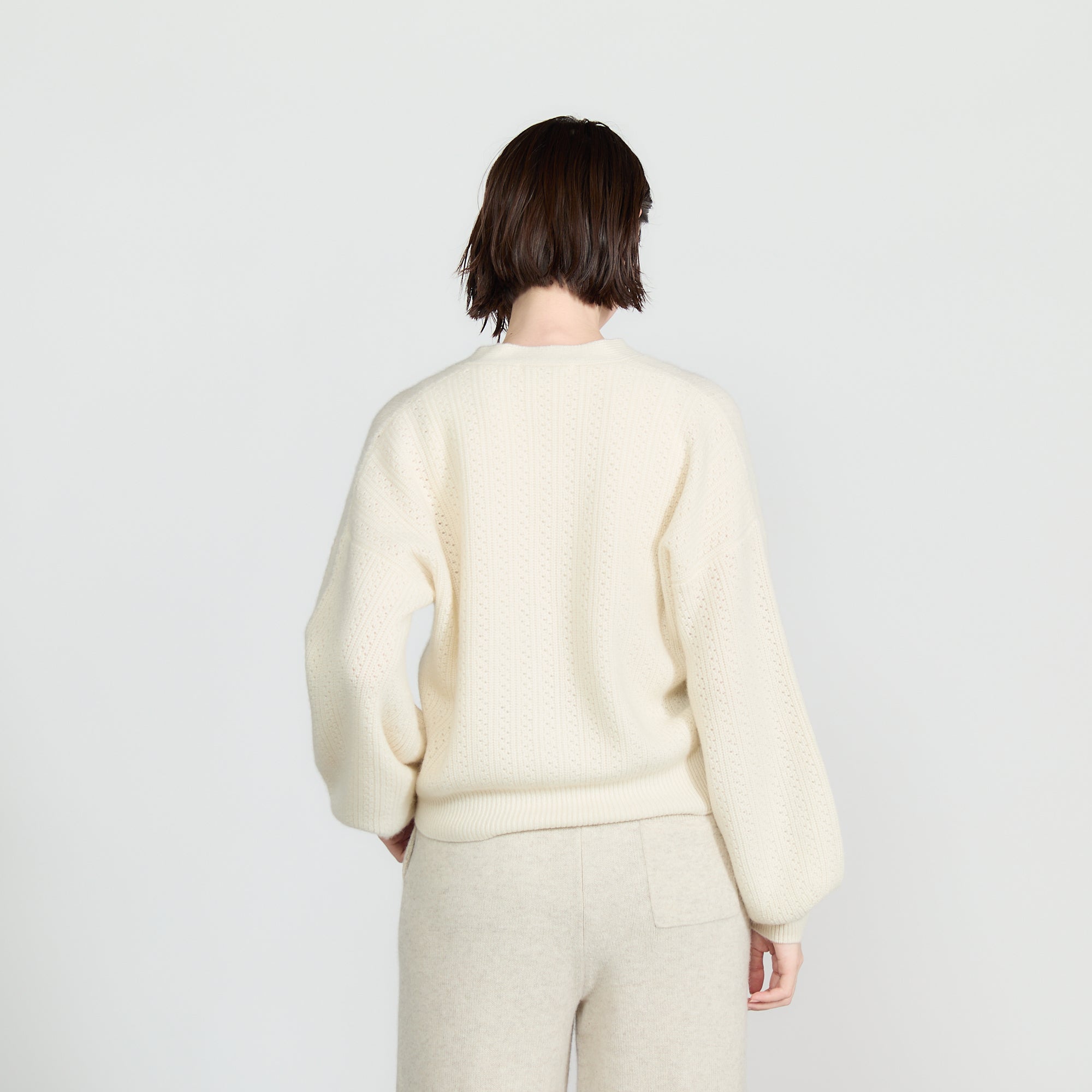 【Coming Soon】cashmere rib knit cardigan(カシミヤ 変形リブニット カーディガン)