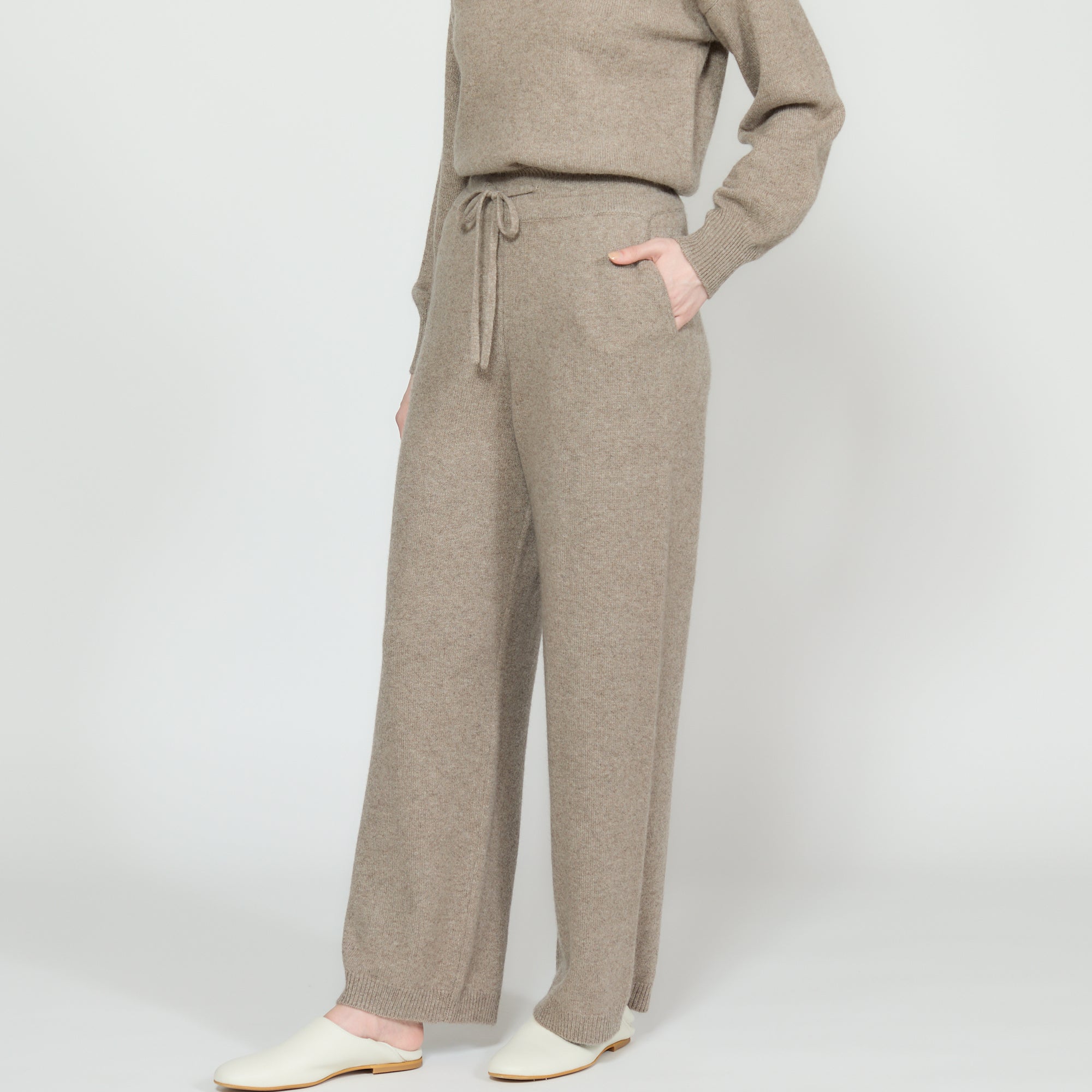 【Coming Soon】cashmere knit wide pants(カシミヤ ニットワイドパンツ)