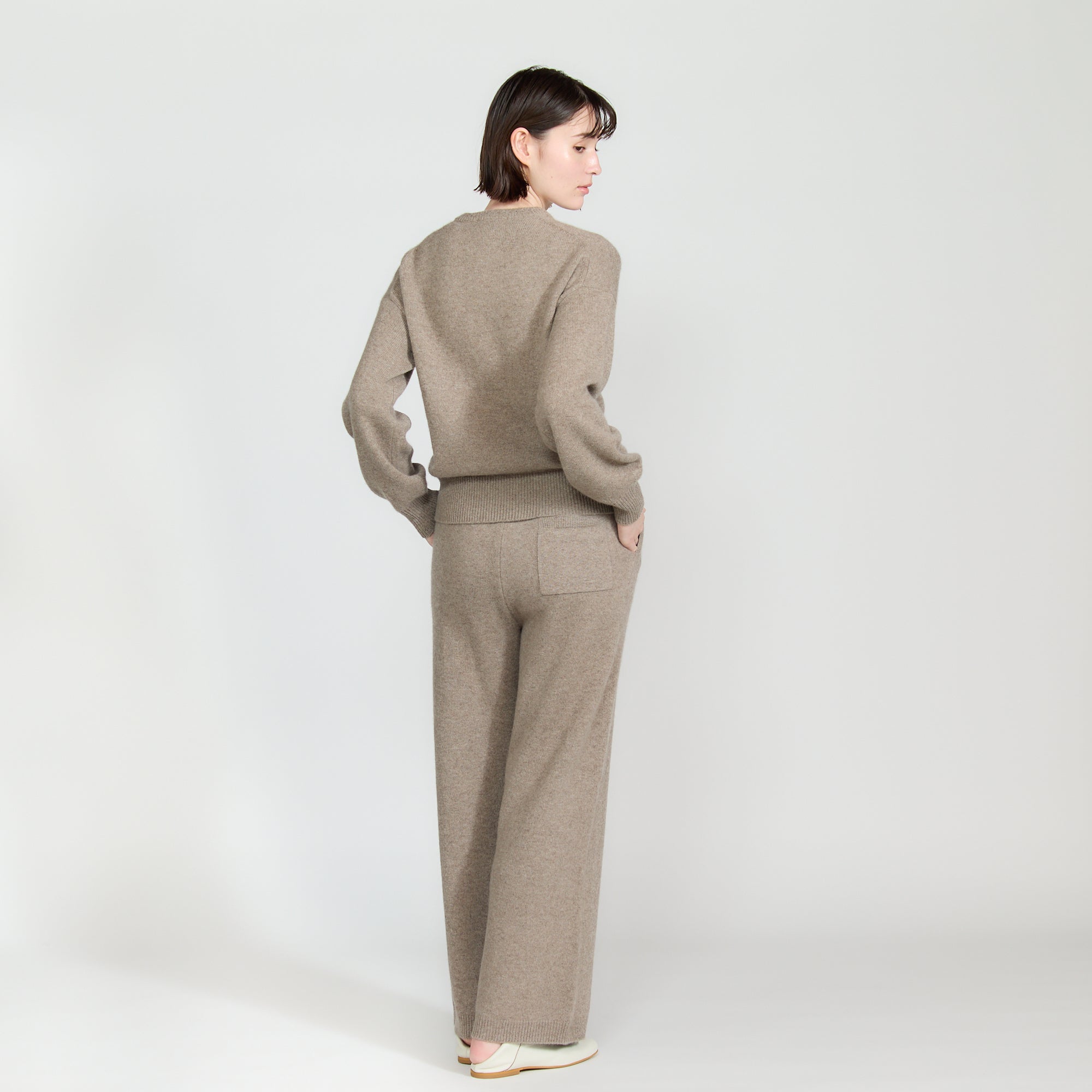 【Coming Soon】cashmere knit wide pants(カシミヤ ニットワイドパンツ)