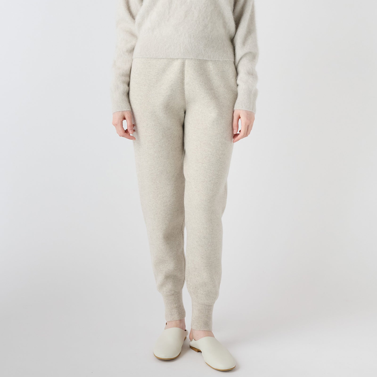 【Coming soon】cashmere rib knit pants（カシミヤ リブニットパンツ）