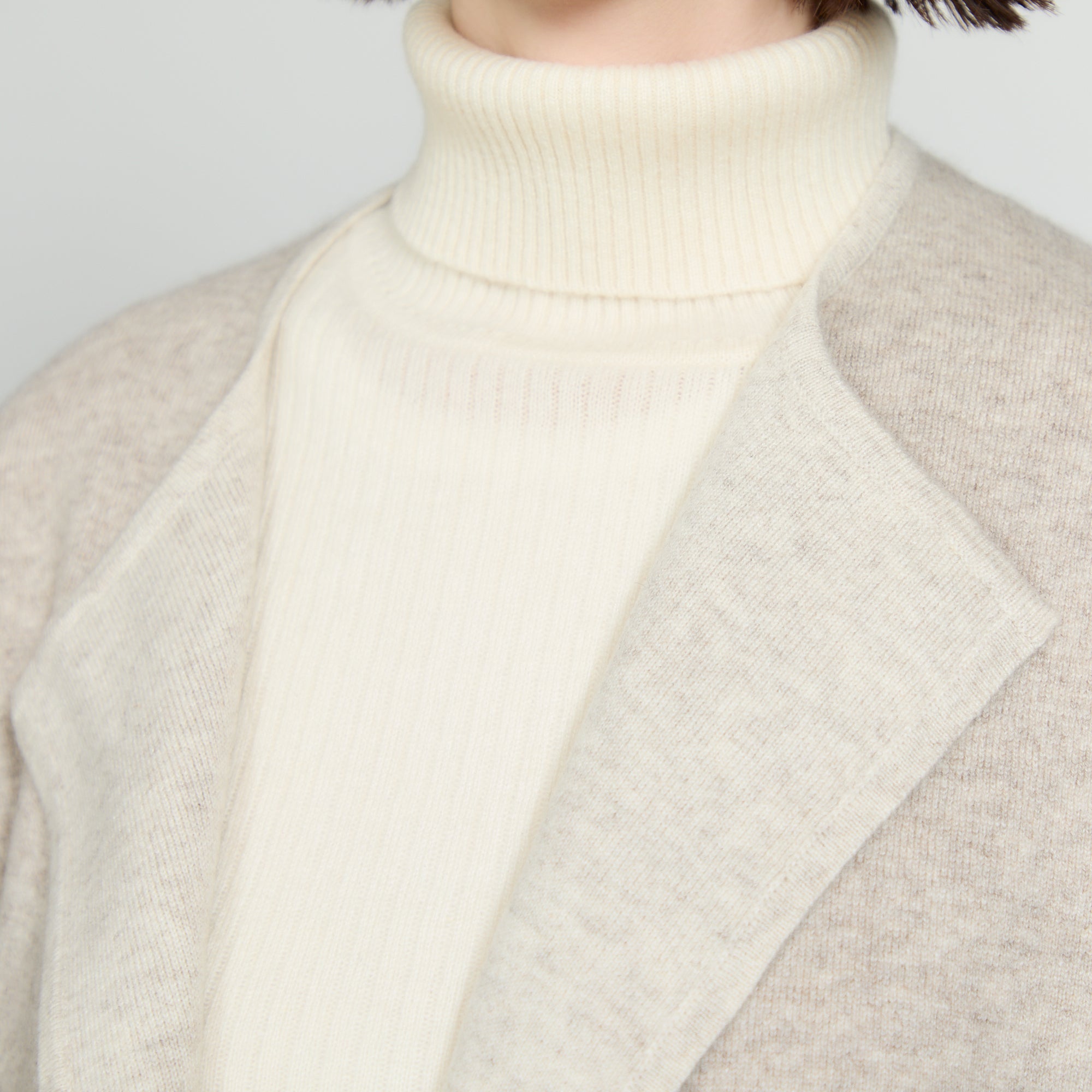 cashmere knit short coat(カシミヤ ショートコート)