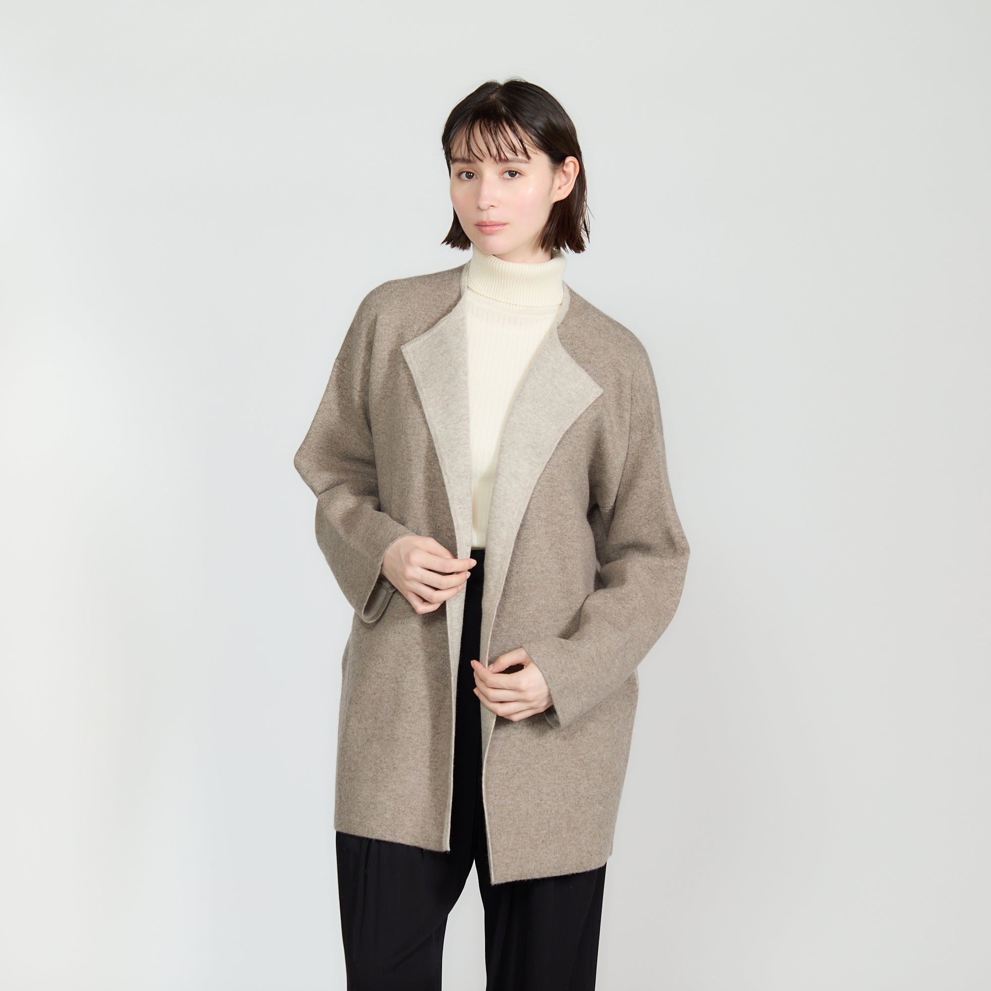 cashmere knit short coat(カシミヤ ショートコート)