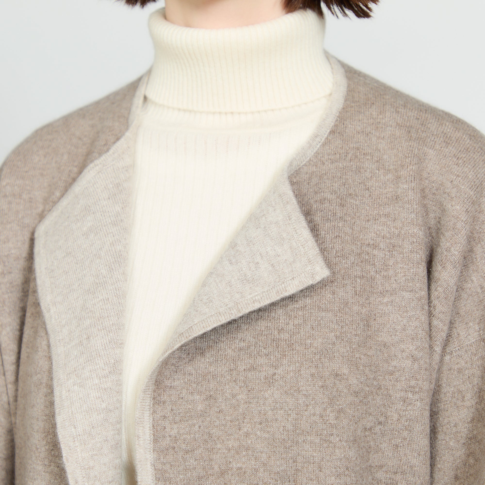 cashmere knit short coat(カシミヤ ショートコート)