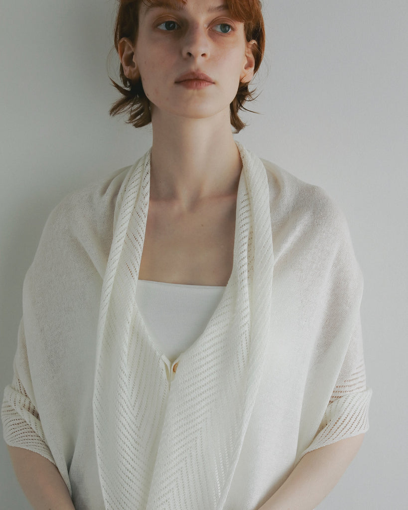 openwork knit stole　#55913003